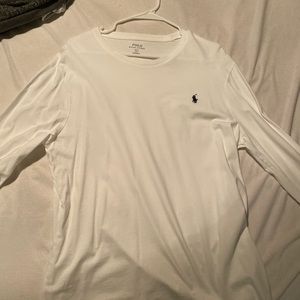 White polo long sleeve